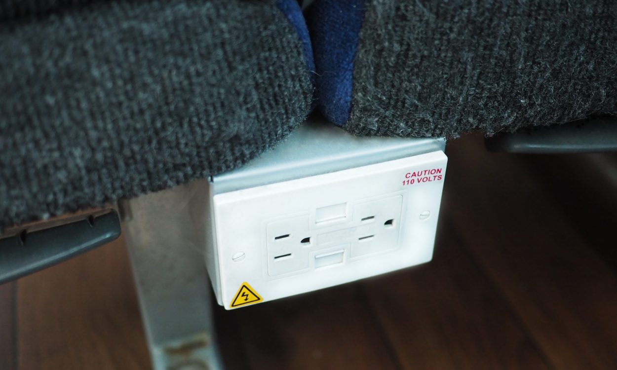 Outlets available on Motor Coach